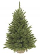 Triumph Tree Forest frosted  x-mas tree w burlap green leth mfeny 90 cm magas