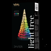 Twinkly Light Tree  450 RGB+W Flag-pole Christmas Tree, 3 m, 16 Million Colors + Warm White TWP500SPP-BEU