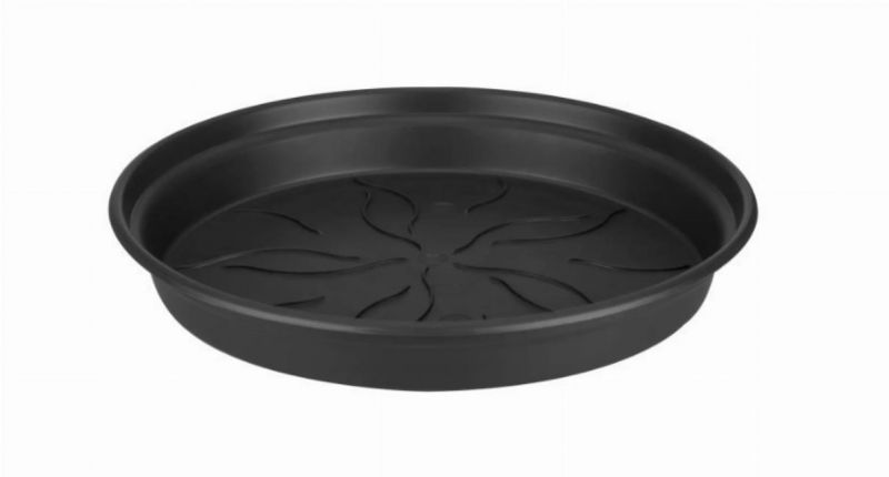 Elho Green Basics Saucer 25 cm Living Black manyag altt