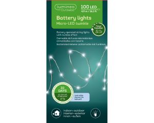 Lumineo durawise micro-led twinkle hideg fehr fnyfzr,  100 gvel
