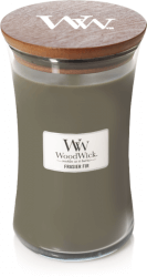 WoodWick Frasier Fir illatgyertya ’nagy’ veg illatgyertya