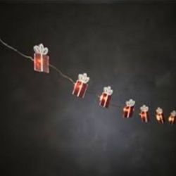 LL String xmas ajndk doboz formj meleg fehr fny elemes led fnyfzr 10 gvel