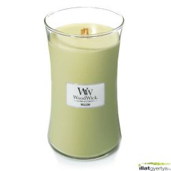 WoodWick Willow illatgyertya ’nagy’ veg illatgyertya