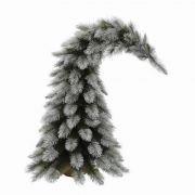 Triumph Tree Forest frosted x-mas tree with burlap green élethű műfenyő 75 cm magas