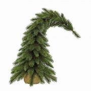 Triumph Tree Forest frosted  x-mas tree with burlap green élethű műfenyő 75 cm magas