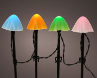 Lumineo LED stake light sznes erdei gomba leszrhat elemes fnyfzr 20 db