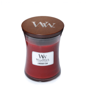 WoodWick Cinnamon Chai illatgyertya 'közepes' üveg illatgyertya