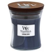 WoodWick Evening Onyx  illatgyertya 'közepes' üveg illatgyertya