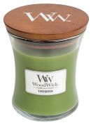 WoodWick Evergreen illatgyertya 'kzepes' veg illatgyertya