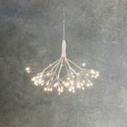LL Dandelion hanging silver twinkling classic fehér led fényfűzér 80 égővel