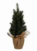 House of Seasons x-mas tree with burlap green leth mfeny 45 cm magas