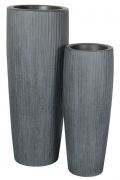  Crea High Vase round s/2 antiquegrey kermia nvnytart szett