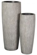  Crea High Vase round s/2 grey rusty kermia nvnytart szett