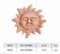 Terracotte Italia Sole Con Raggi 30 cm agyag nvnytart