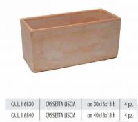 Terracotte Italia Cassetta Liscia Galestro 40X18X18 cm agyag nvnytart