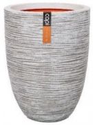 Capi Vase elegant low Rib NL kasp 36x47 ivory