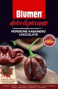 Blumen Peperone Habanero Chocolate, extrém csípős csokoládé habanero chili paprika vetőmag
