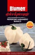 Blumen Peperone Habanero Bianco, extrém csípős fehér habanero chili paprika vetőmag