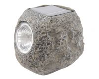 Lumineo LED kő formájú kerti fényérzékelős szolár lámpa