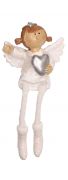  kermia fehr lglb angyal figura ezst szvvel s rongy lbakkal 5,9x3,4x6 cm