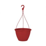 Artevasi Algarve Hanging basket 25 cm műanyag kaspó dark red színben