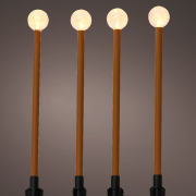 Lumineo LED stake light gmb alak klasszik LED, leszrhat, elemes 4 db