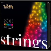 Twinkly String bel-és kültéri okos színes fényfüzér 48m, 600 RGB LED, TWS600STP-BEU